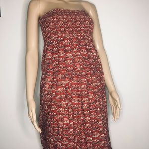 American Eagle Outfitters floral tubed top Maxi